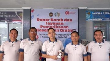 Pegawai dan Warga Antusias Ikut Donor Darah di Rutan Medan, Semarak HUT RI ke-80