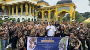 Kanwil Ditjenpas Sumut Gandeng GM FKPPI 0201 Medan Tanam 1.940 Bibit Kelapa Dukung Program Nasional Ketahanan Pangan
